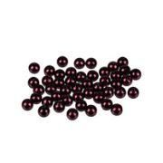 Бусины 'Zlatka' пластик PB-1 6 мм  50 шт  ±2 шт  №11 т.бордовый