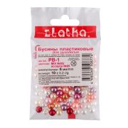 Набор бусин «Zlatka» MIX пластик PB-1 6 мм, ассорти №05
