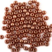 Бусины 'Zlatka' пластик PB-1 6 мм  50 шт  ±2 шт  №65 медный