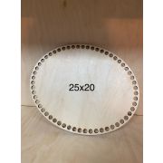 Заготовка деревянная Овал 25*20 см