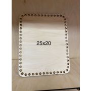Заготовка деревянная Прямоугольник с закругл. широкий 25*20 см