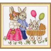 Набор для вышивания Д-553 PANNA «Счастливая семейка» 23*20 см