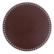 Донце для рюкзака, сумки круглое d-25 см HAW-06, кожа, №06 коричневый