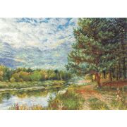 Набор для вышивания ПС-0896 PANNA «Сосна на берегу реки» 32*21 см