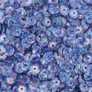 Пайетки граненые, 6 мм, упак./10 гр., Astra&Craft (50126 сиреневый голограмма)