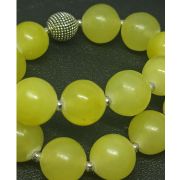 Камень Оникс круглый 12 мм, лимонный