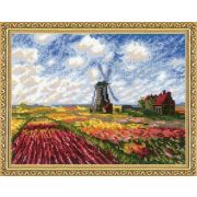 Набор для вышивания *Риолис* 1645 «Поле с тюльпанами» 33*25 см