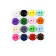 Пуговица 2 прокола 6 мм NE153, голубой