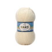Пряжа NAKO Аlaska 5% мохер, 15% шерсть девственная, 80% акрил премиум, 100 г/200 м, 288 сливочный