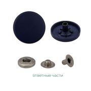 Кнопка KP01 Gray2 15 мм  Blue (синий)
