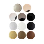 Пуговица на ножке 18 мм PS22, глянцевый черный