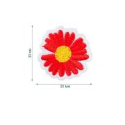 Термоаппликация LA513 Red (красный) (30мм х 30мм)