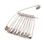 Булавки английские I-55 (большие) 10 шт, сталь