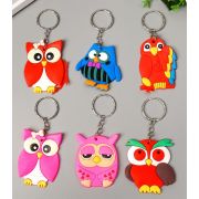 Брелок резина «Яркая сова» МИКС 6х5 см   3915500
