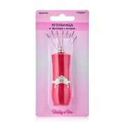 Игольница в футляре с иголками Hobby&Pro, красная