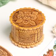 Шкатулка «Ромашки», 40 х 25 мм, береста