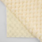 Лоскут плюш «Соты», 50 × 50 см, 220 г/м, цвет молочный №1