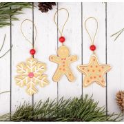 Новый год. Подвеска «Печенька», МИКС