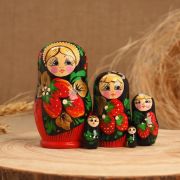 Матрешка «Платочек», 5-кукольная, 10-13 см, ручная роспись 5492843