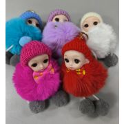 Брелок мягкий КУКЛА с ножками 15 см 1123, цвет микс