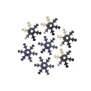 Пайетки 'снежинки' 13мм, Astra&Craft 10г (50112 серебро голограмма)