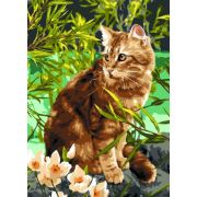 Алмазная мозаика 30x40 «Рыжий кот»