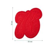 Термоаппликация LA570 Red (красный) (56мм х 55мм)