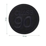 Термоаппликация LA554 Black (черный) (63мм х 63мм)
