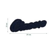 Термоаппликация LA571 Blue2 (синий2) (75мм х 26мм)