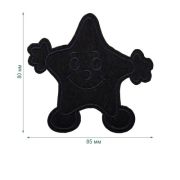 Термоаппликация LA534 Black (черный) (85мм х 80мм)