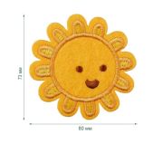Термоаппликация LA528 Yellow (желтый) (60мм х 60мм)