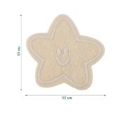 Термоаппликация LA514 Beige (бежевый) (50мм х 50мм)