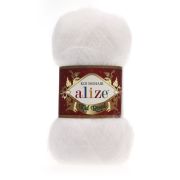 Kid royal (62% мохер,  38% полиамид) 50г/500м ALIZE, Турция (55 белый)