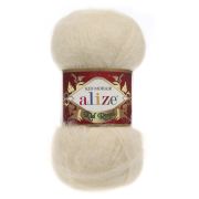 Kid royal (62% мохер,  38% полиамид) 50г/500м ALIZE, Турция (67 молочно-бежевый)