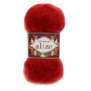 Kid royal (62% мохер,  38% полиамид) 50г/500м ALIZE, Турция (56 красный)