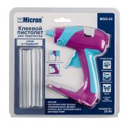 Пистолет клеевой MGG-25 «Micron» d 7.2 мм в блистере для творчества