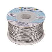 Шнур эластичный 'Gamma'  1.5 мм  GC-015ME метал, серебро
