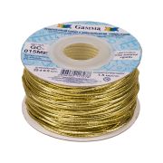 Шнур эластичный 'Gamma'  1.5 мм  GC-015ME метал, золото