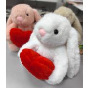 Мягкая игрушка «Зайка с сердцем» 23 см, цвет в ассортименте