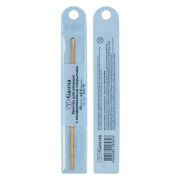 Для вязания «Gamma» CH-15 крючок цв. алюминий d 2.5 мм 15 см в чехле желтый