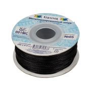Шнур «Gamma» 1 мм GC-001MC цв. метал., №05 черный