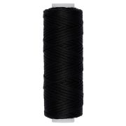 Нитки для кожи вощёные кручёные (полиэстер) LC-001 0.8 мм 25 м, чёрный