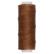 Нитки для кожи вощёные кручёные (полиэстер) LC-001 0.8 мм 25 м, коричневый