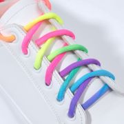 Шнурки для обуви, пара, круглые, d=5 мм, 110 см, разноцветные