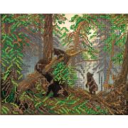 Набор для вышивания бисером «Светлица» №225  «Утро в сосновом бору» 24*30