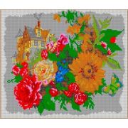 Набор для вышивания бисером «Светлица» К-348 «Цветочный этюд» 30*24 см, бисер Чехия
