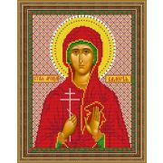 Набор для вышивания бисером ИКОНА «Светлица» 8733 «Св Мца Валерия» 19*24 см, бисер Чехия