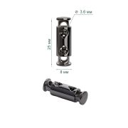 Фиксатор пластиковый - PFR08 25,0х8,0мм, отв.3,6мм, т.никель