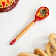 Ложка деревянная Хохломские узоры «Краснушка» чайная, МИКС
