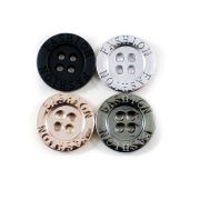 Пуговица 4 прокола  9 мм NE77, черный